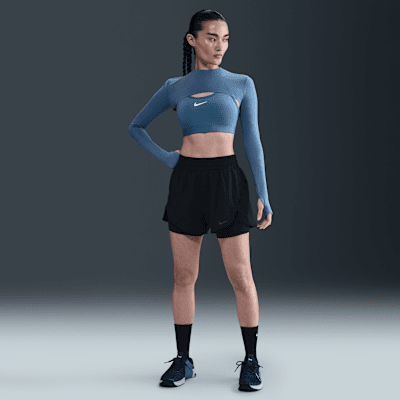 (取寄) ナイキ レディース ワン ドライ-フィット ハイライズ 3 2イン1 ショーツ Nike women One Dri-FIT High-Rise 3